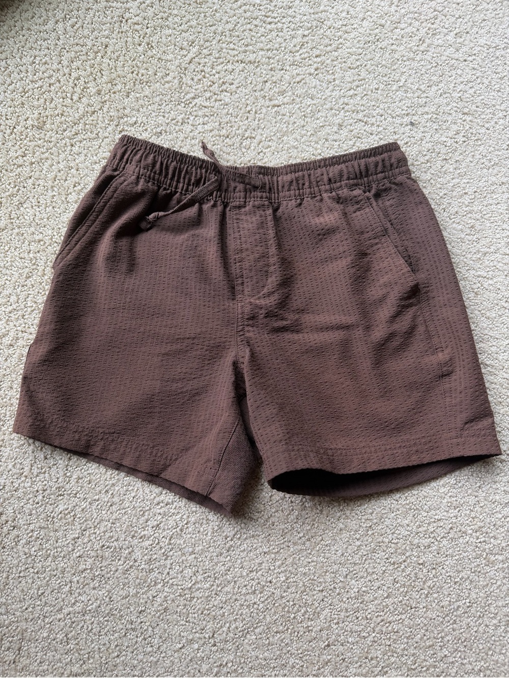 RSQ Brown Textured Pull-On Shorts
